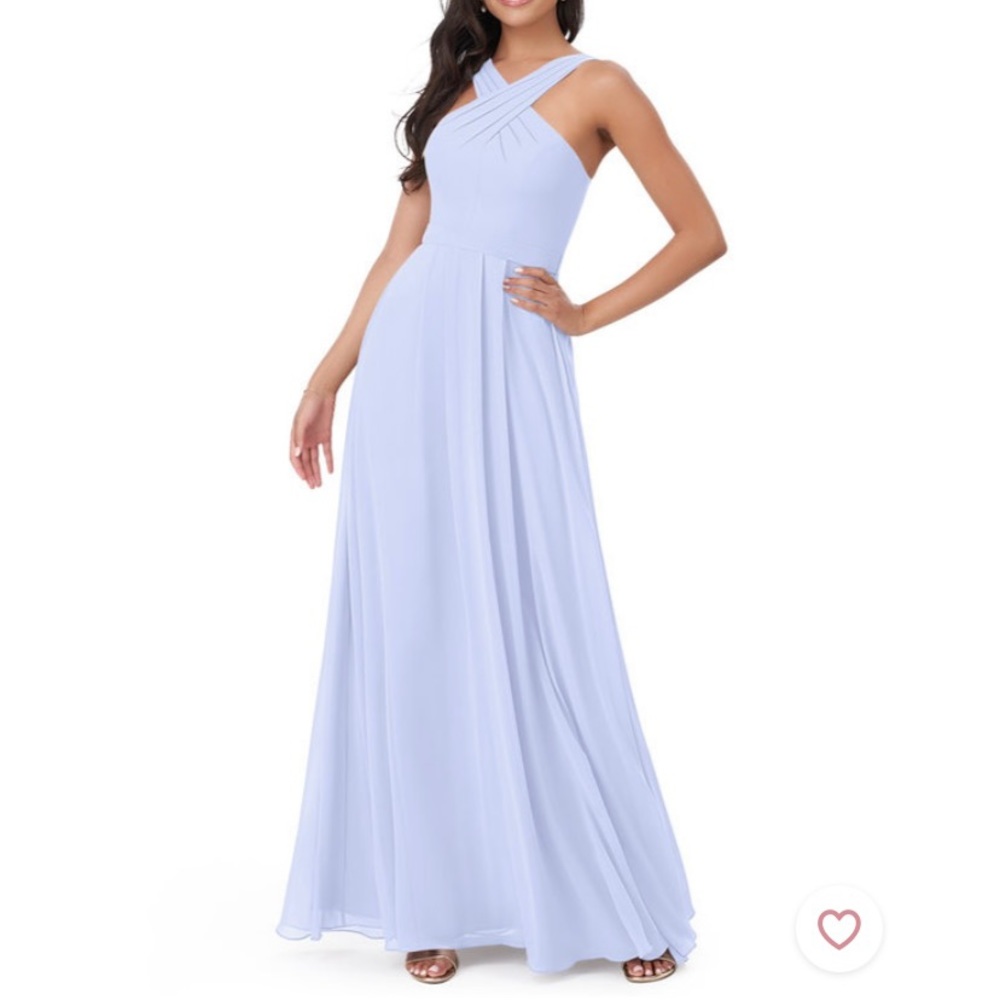 Light Blue Azazie Dixie Formal Dress